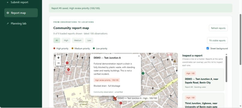 DrainWatch: Community Drainage & Cleanup Planning – screenshot 3