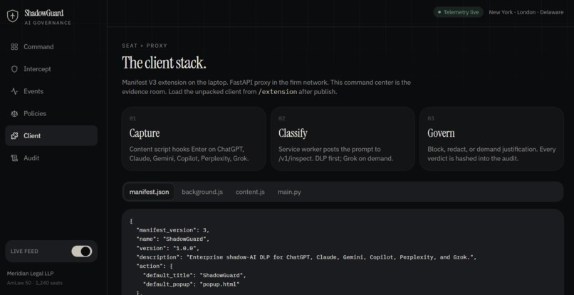 ShadowGuard: AI Governance & Data Shield – screenshot 8