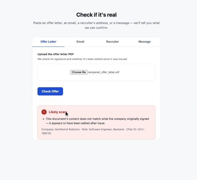 Vouch – screenshot 1
