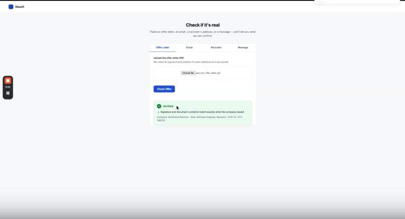 Vouch – screenshot 2