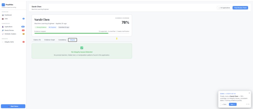 ProofHire – screenshot 1
