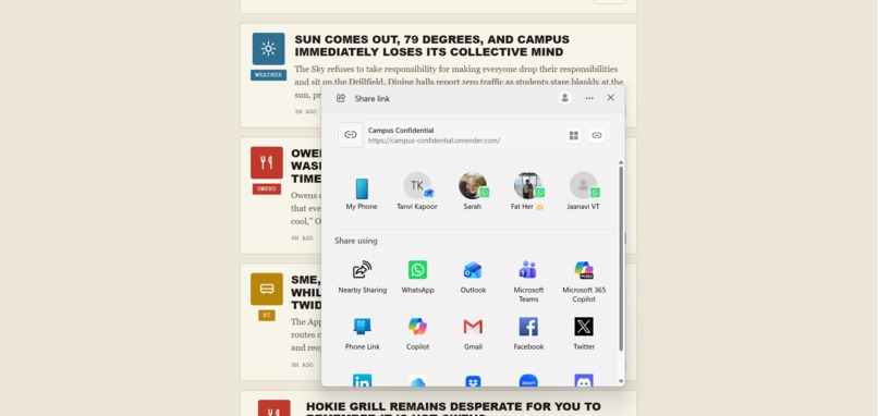 Campus-Confidential  – screenshot 4