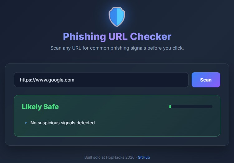 Phishing URL Checker – screenshot 5