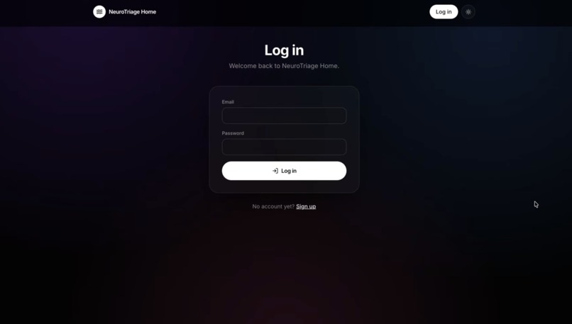 NeuroTriage BayHacks 2026 – screenshot 1