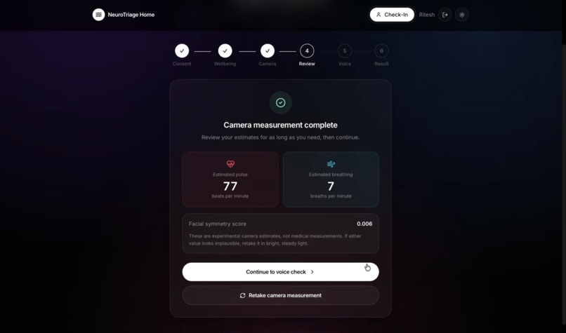 NeuroTriage BayHacks 2026 – screenshot 5