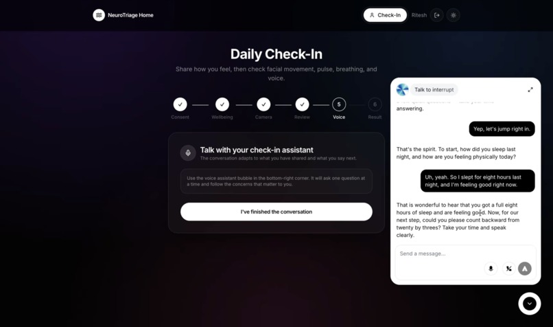 NeuroTriage BayHacks 2026 – screenshot 6