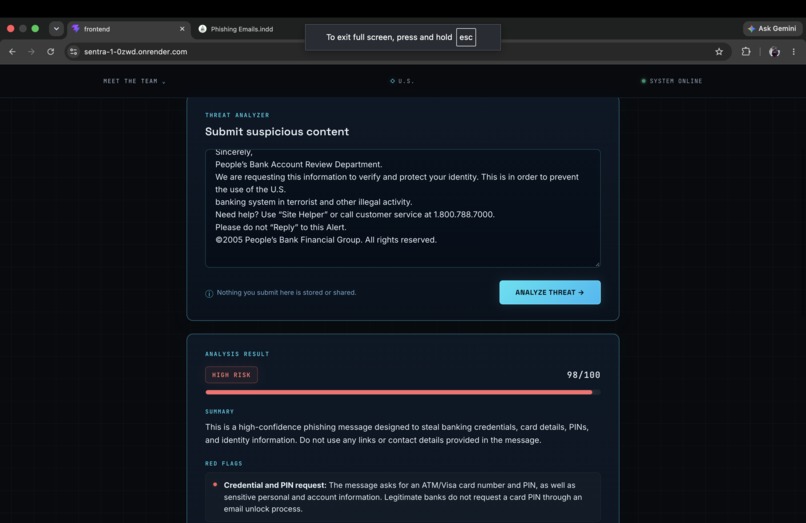 Sentra  – screenshot 1