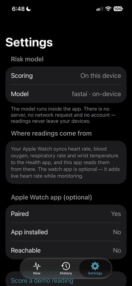 VitalSense – screenshot 2