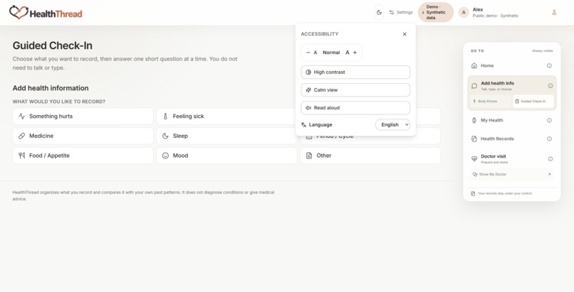 Health Thread – screenshot 4