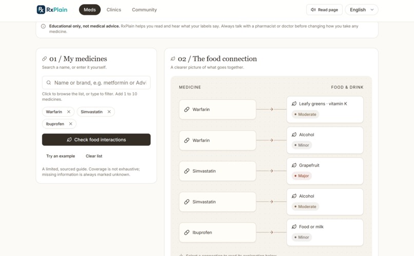 RxPlain – screenshot 2