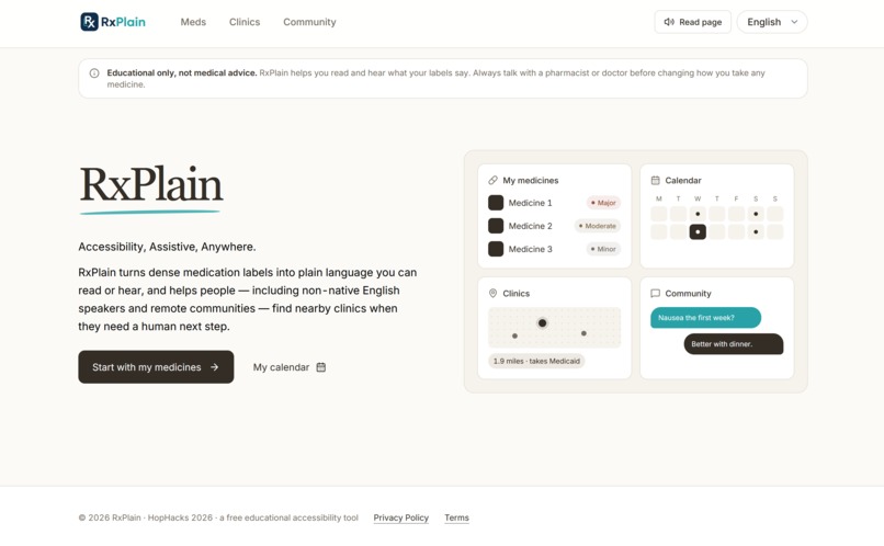 RxPlain – screenshot 1
