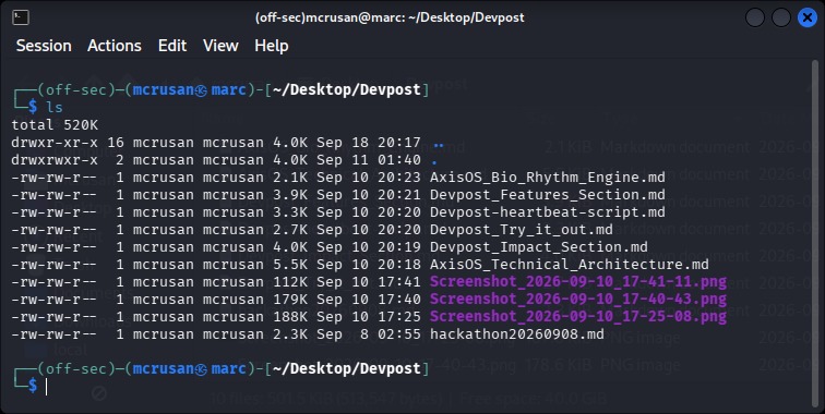 AxisOS Bio‑Rhythm Engine – screenshot 4