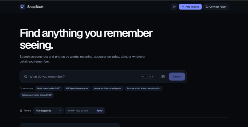 SnapBack – screenshot 1