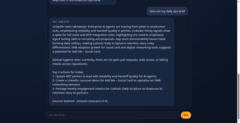 BDT Ops Desk – screenshot 3