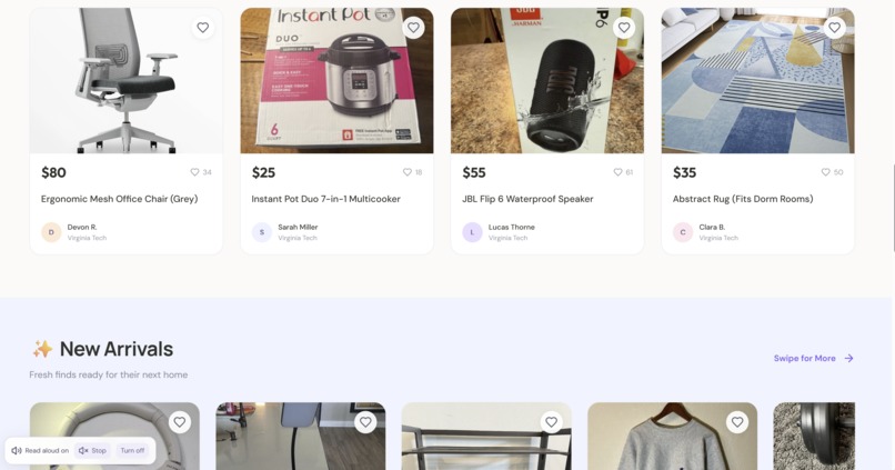 Dorm.io Marketplace – screenshot 2