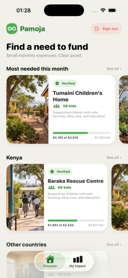 Pamoja: Transparent Giving, Tangible Impact – screenshot 6