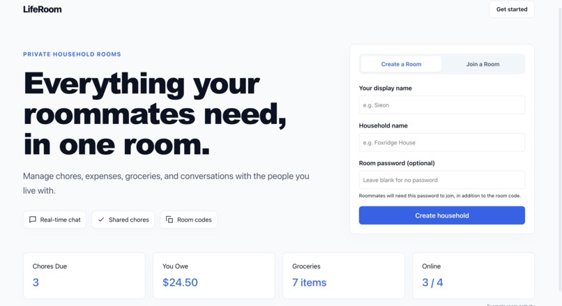 LifeRoom – screenshot 1