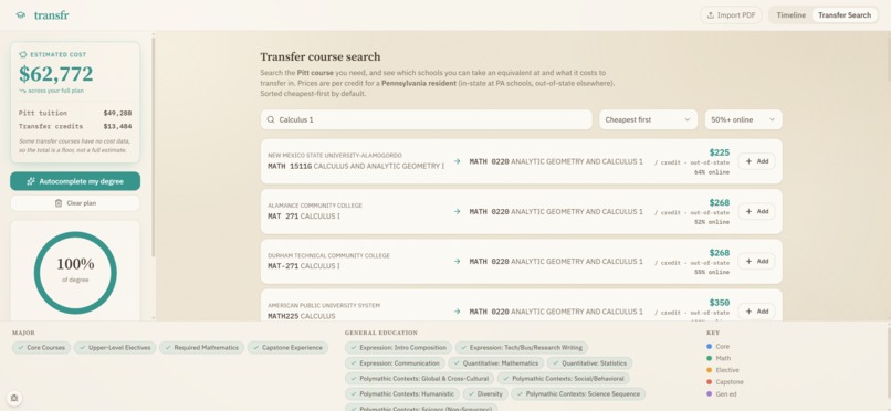 transfr – screenshot 2
