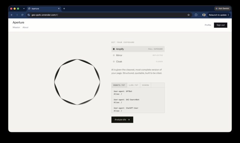 Aperture – screenshot 3
