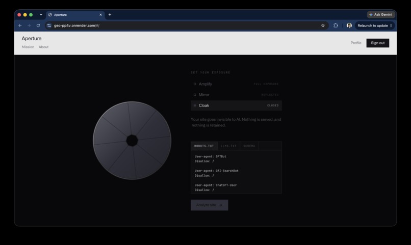 Aperture – screenshot 5