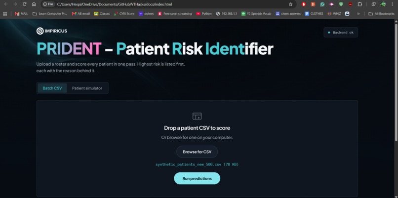 PRIDENT – screenshot 2