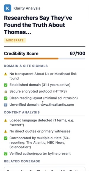 Klarity – screenshot 2