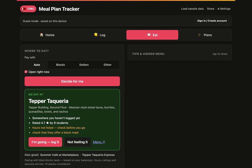 Meal Plan Tracker – screenshot 6