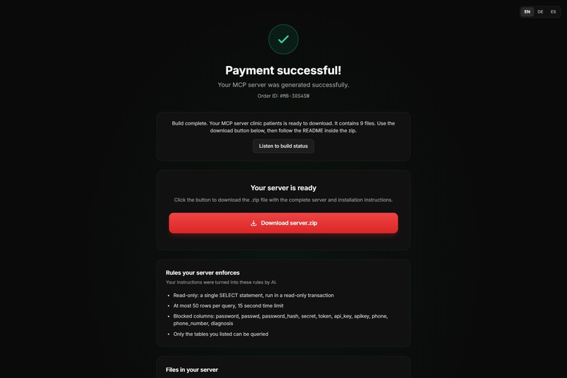 MCP Builder – screenshot 3