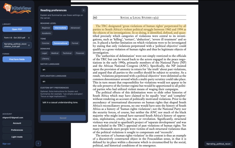 KiteView – screenshot 1