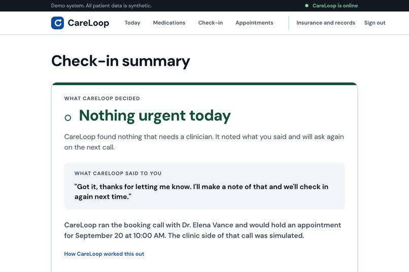 CareLoop – screenshot 3