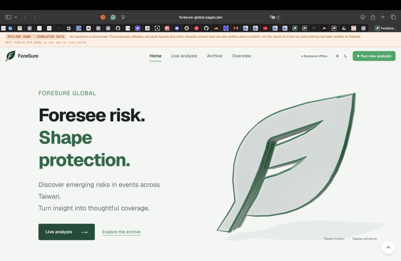 ForeSure Global: AI Actuarial Copilot – screenshot 1