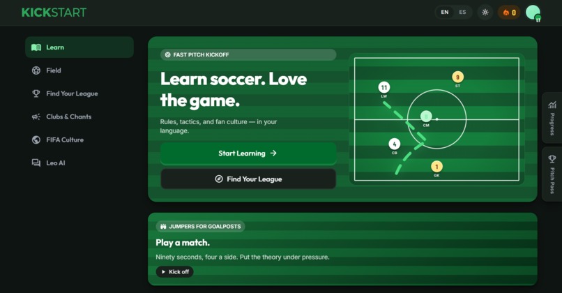 KickStart – screenshot 2