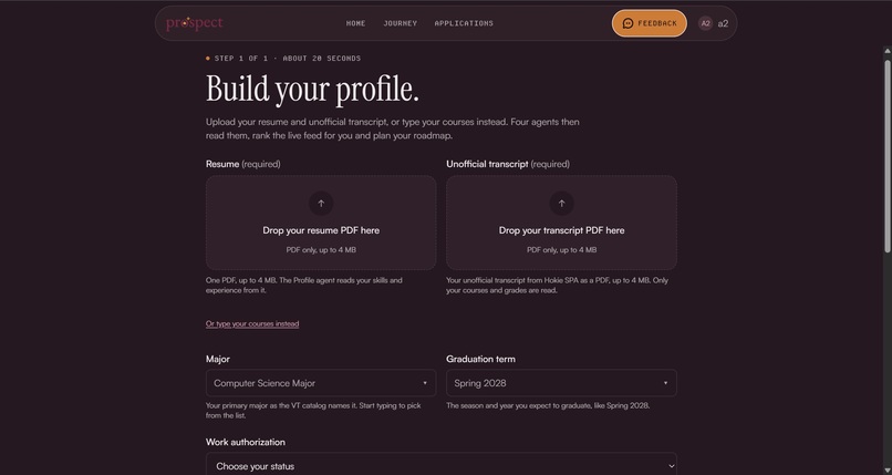 prospect – screenshot 2