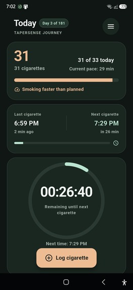 TaperSense: Habit-Pacing & Quit Smoking Tracker – screenshot 4