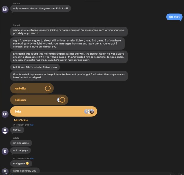 messageMAFIA – screenshot 1