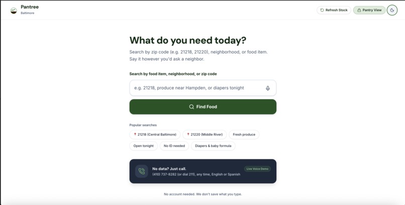 Pantree – screenshot 1