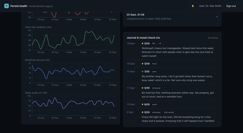 Persist Health – screenshot 4