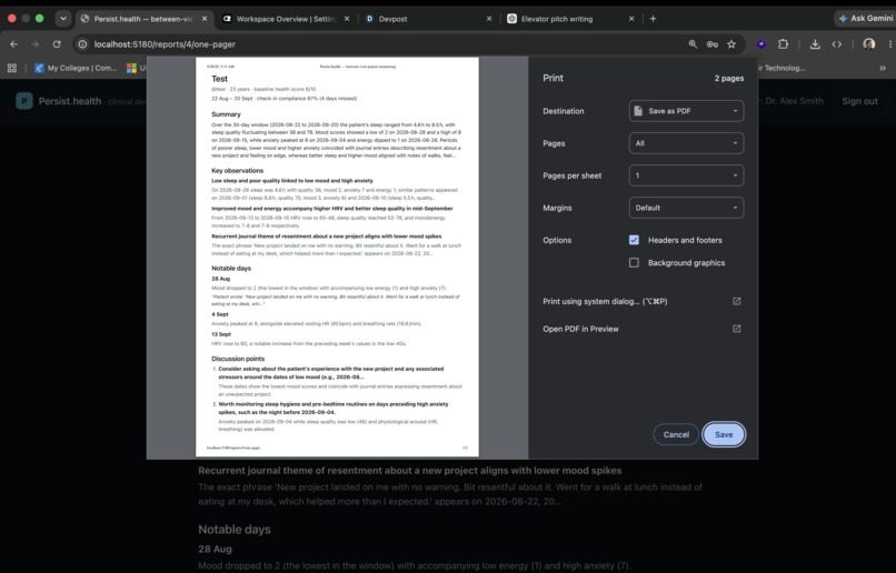 Persist Health – screenshot 5