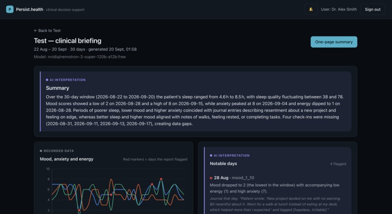 Persist Health – screenshot 6