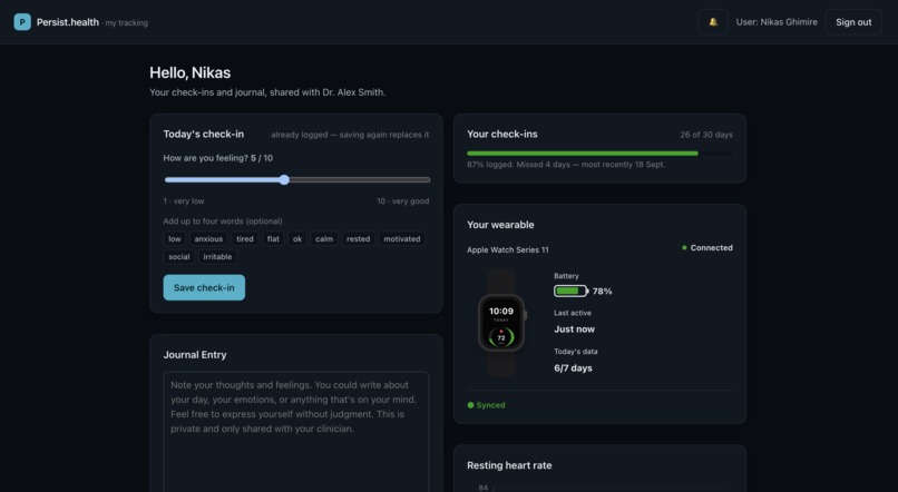 Persist Health – screenshot 7