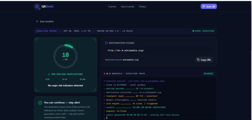 QRShield — AI-Assisted Quishing Defense – screenshot 4
