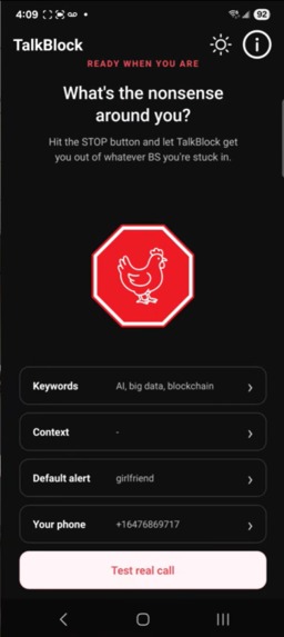 TalkBlock – screenshot 1
