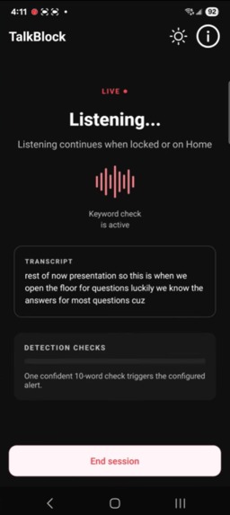 TalkBlock – screenshot 2