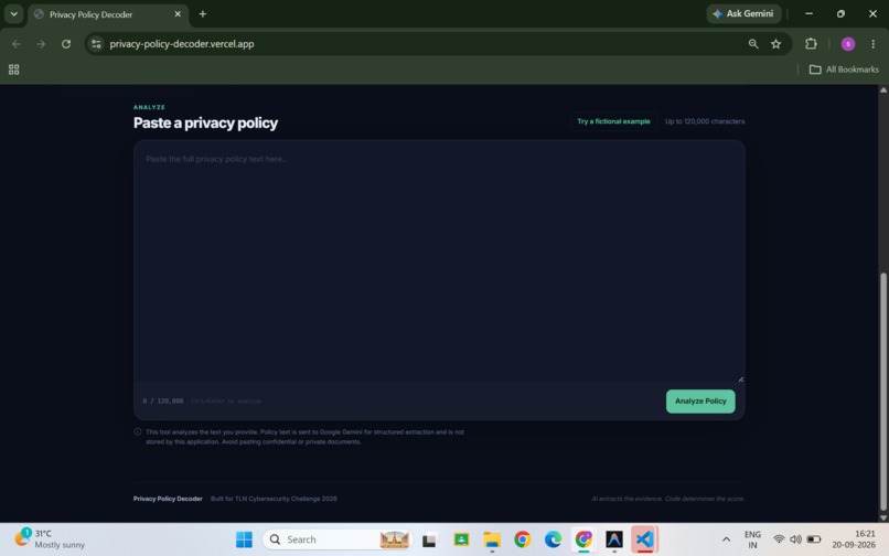 Privacy Policy Decoder – screenshot 2