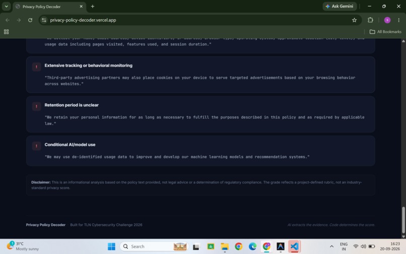 Privacy Policy Decoder – screenshot 8