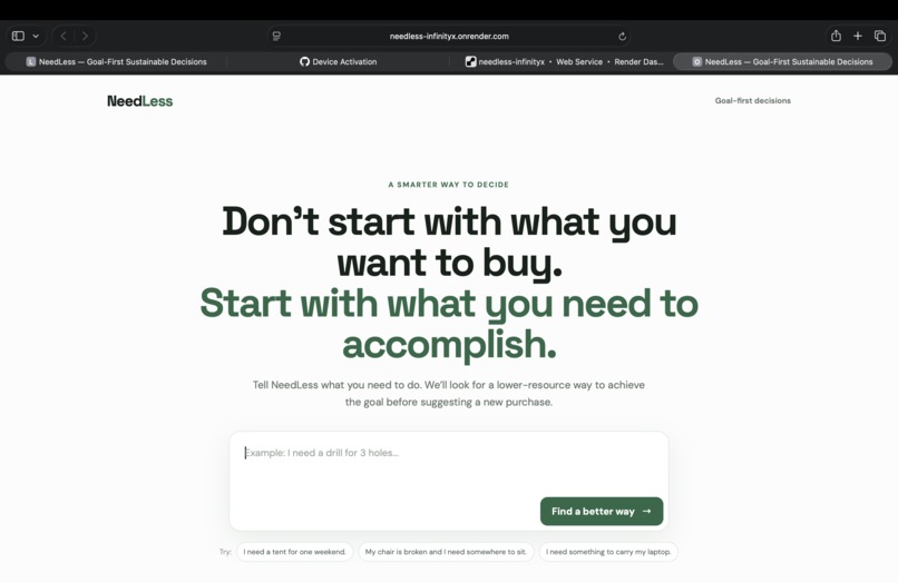 NeedLess – screenshot 1