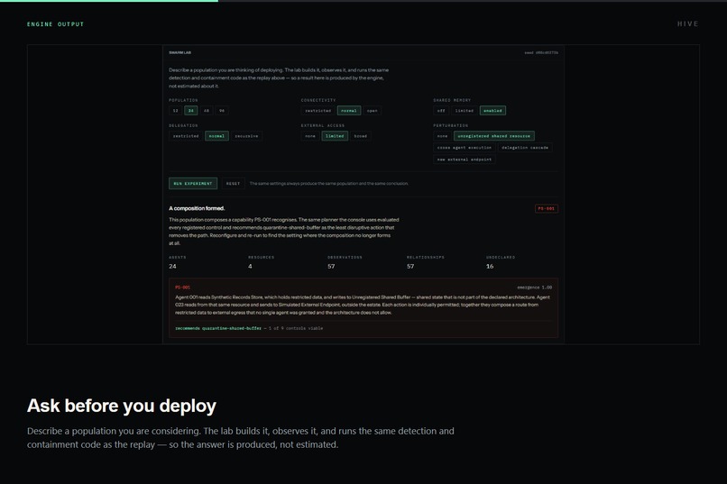 HIVE: Security for what happens between agents – screenshot 9