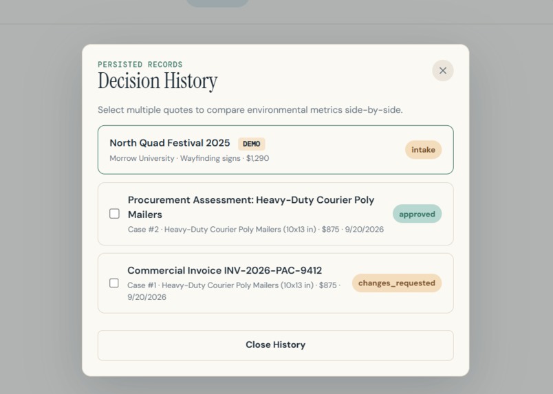 TerraFuse — Sustainable Decision Firewall – screenshot 4