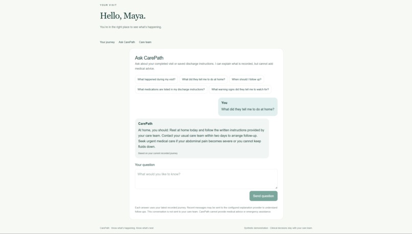 CarePath – screenshot 2