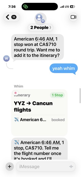Whim – screenshot 2